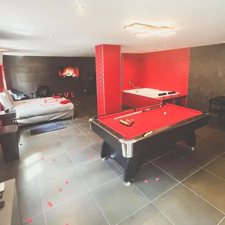 Le Confiden'spa Loft 55m2 Jacuzzi - Billard - Cheminee - Terrasse 호엔하임
